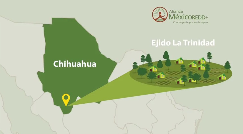 Trabajo con la comunidad de la Trinidad, Chihuahua, México